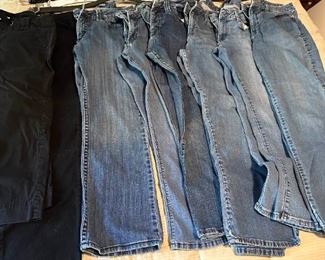 Vintage Lee Jeans And Assorted Belts