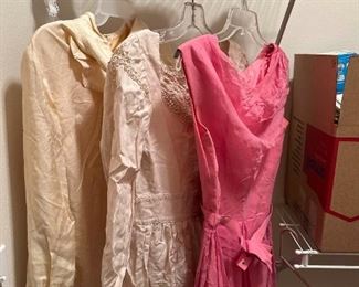Vintage Pink Dress Nightgowns And Scarves