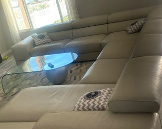 Modani Sectional Sofa Leather