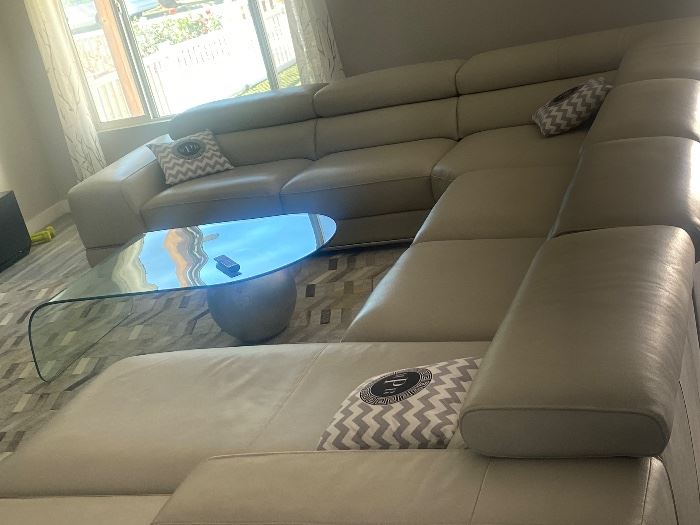 Modani Sectional Sofa Leather