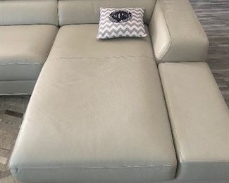 Modani Leather Sectional Sofa 