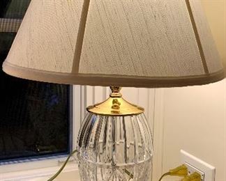 23” Lamp with 16”Waterford Base $120