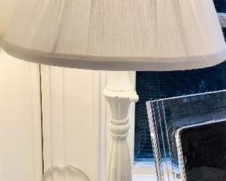 Off White Metal Table Lamp $20