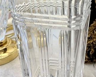 Waterford 10”h x 5sq Crystal Vase $65