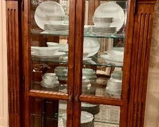 Hekman Furniture Arched Glass Curio cabinet 43 x 18d x 86h $650