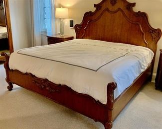 Century Solid Wood King Bed Frame $995