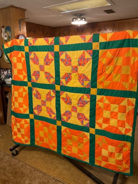 Hand Made Vintage Quilt.