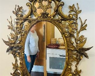 28______$450 
Chippendale wood gilded mirror 70x40