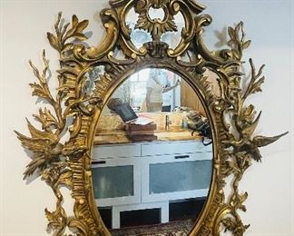 28______$450 
Chippendale wood gilded mirror 70x40