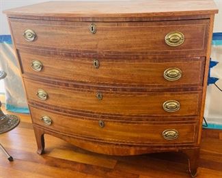 36______$400 
Hepplewhite style chest drawers 4 - 22x 41x 36