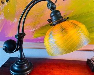 47______$2500
Tiffany Studio lamp  unsigned shade 