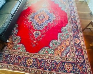 48______$400 
Rug some wear Red and blue 10 x 12'10"
