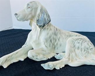 59______$90 
Porcelain dog Germany Hutschenreuther 1'Long x 6"H