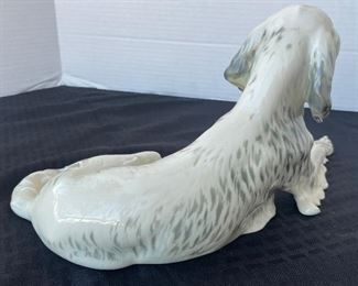 59______$90 
Porcelain dog Germany Hutschenreuther 1'Long x 6"H