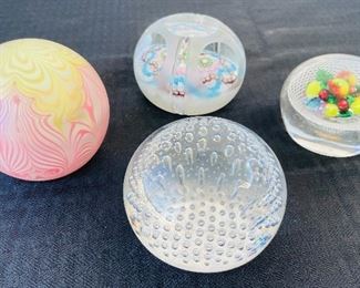  88b______$100 
Lot of 4 paperweights 

