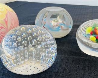  88B______$100 
Lot of 4 paperweights 
