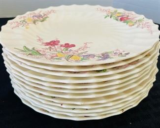 91______$90 
Set of 12 English dessert plates Spode Fairydale 
