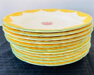 94______$80 
Wedgwood Etruria set of majolica plates 
