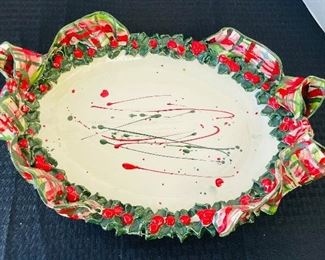 98______$50 
Christmas pottery platter Fermgam 92/94 - 20x13