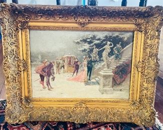 107______$500 
19th century snow scene & genre 20x27