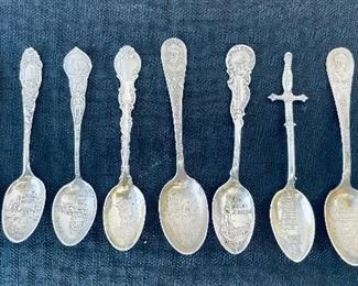 118______$68 
Set of 10 demi tasses spoons sterling souvenir spoons 