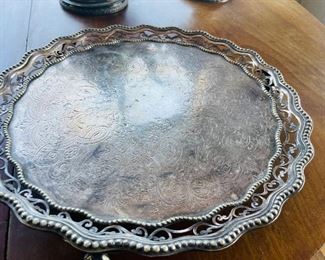 #133 - $70 silver plated salver 