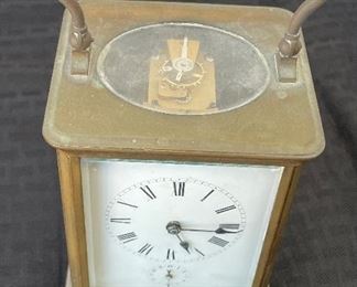 #145 - $60 - desk clock as is. Not sure if work - glass case as a crack 