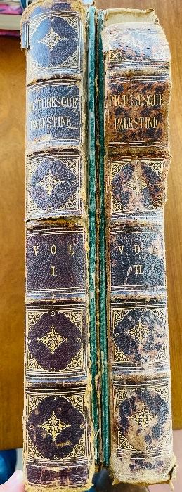 #128 - $400 - London J.S Virtue & Co, 1881-1884. Hardcover in poor condition but engravings and inside pages all very good condition. Numerous engraving on steel and wool - @ Volumes 1 & 2 