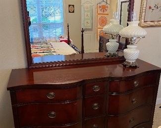 another vintage mahogany dresser w/mirror