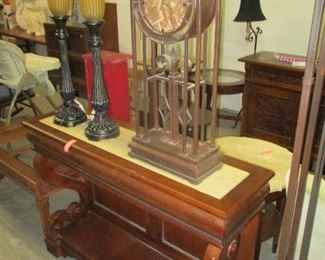 TABLE CLOCK AND ENTRY TABLE