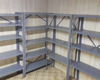 4 Metal Shelves