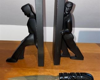 2 pair of man bookends