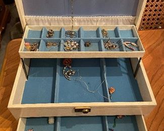 Jewelry box with jewelry and accessories