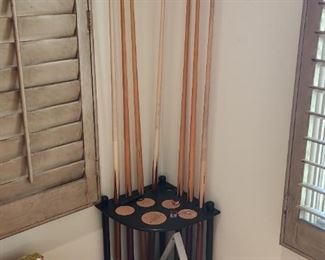 AVAILABLE FOR PRE-SALE NOW Pool Cue Stand / Holder Only (Pool Cues & Ball Rack Sold Separately)