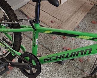 20" Schwinn B Thrasher Kids Neon Green & Black Bike - very good condition ($45)