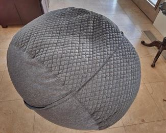 AVAILABLE NOW FOR PRE-SALE 2 Large Bean Bags By Tuft & Needle - one gray & one blue ($50 each)