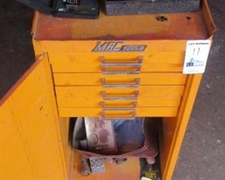 MAC TOOLS CABINET WITH CONTENTS