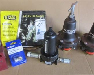 PNEUMATIC REGULATORS AND MORE SOME NOS INCLUDING INTERSTATE, STARK AND MORE	