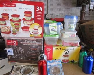 BIN KITCHEN ITEMS NOS INCLUDING RUBBERMAID AND MORE