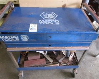 ROLLING MATCO TOOL CART WITH CONTENTS INCLUDED (30X17X3