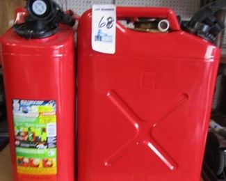 LOT OF 2 (5) GALLON GAS CANS NOS	