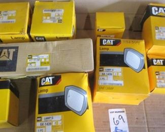 BIN OF CAT PARTS, LIGHTS AND MORE		
