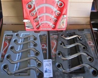 LOT OF 3 OFFSET WRENCH SETS