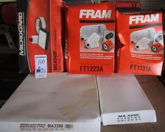 2 BINS OIL FILTERS AND MORE INCLUDING FRAM, SERVICE PRO AND MILE GUARD NOS 