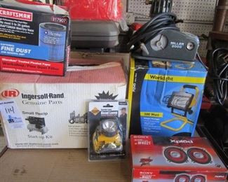 BIN ELECTRONICS AND MORE INCUDING SONY, CRAFTSMAN, INGERSOLL RAND AND MORE 