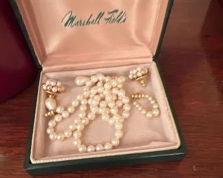 Pearl Necklace & Costume Jewelry