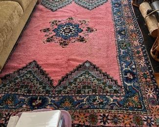 Gorgeous Moroccan carpet pink tones 8’8” x  5’10”