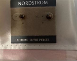 nordstrom pearl and sterling earrings