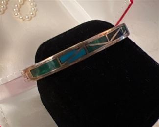 sterling and turquoise bracelet
