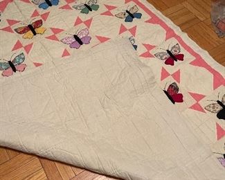 1930’s butterfly hand made quilt 
